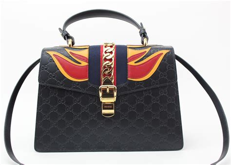 gucci sylvie flame bag|Gucci Sylvie Tote Bag Reference Guide .